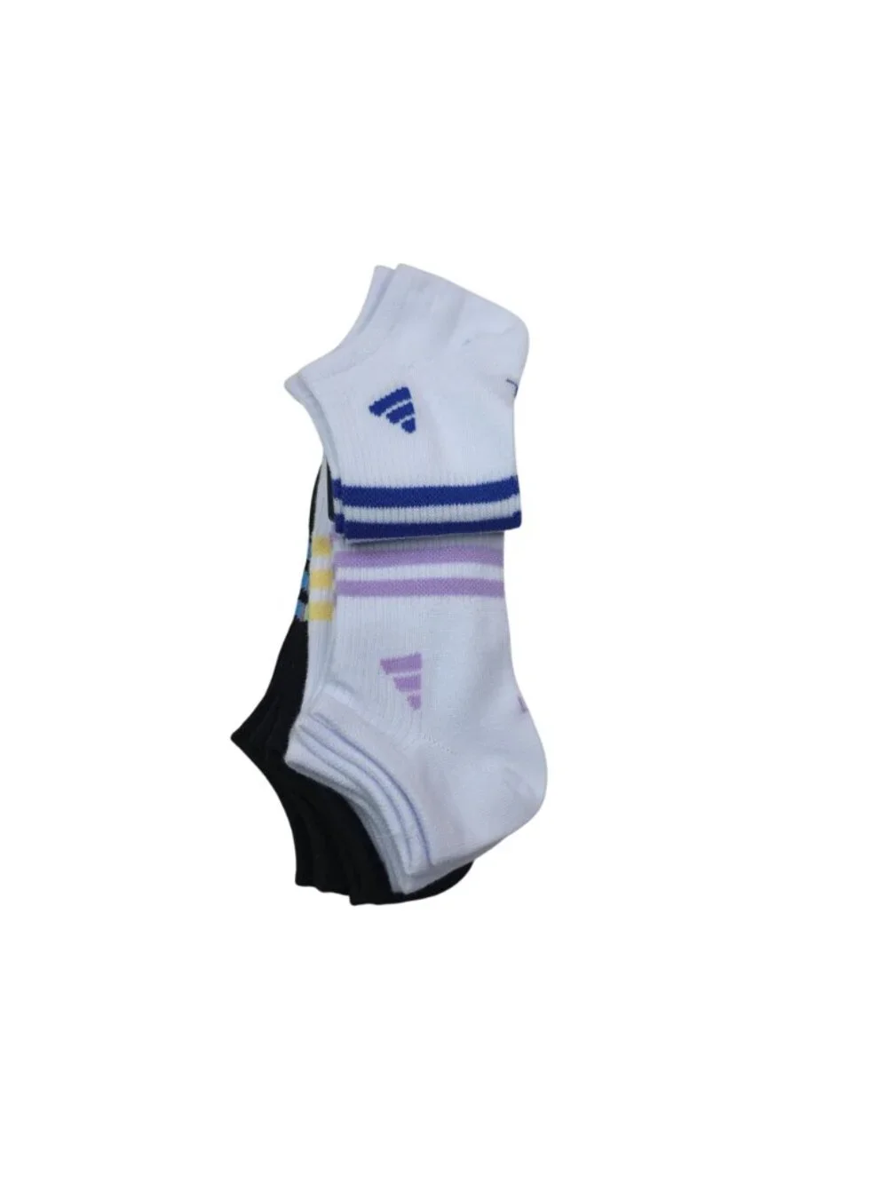 Adidas Girls Superlite Arch Compression No Show Socks 6-Pack Large (5Y-7Y)